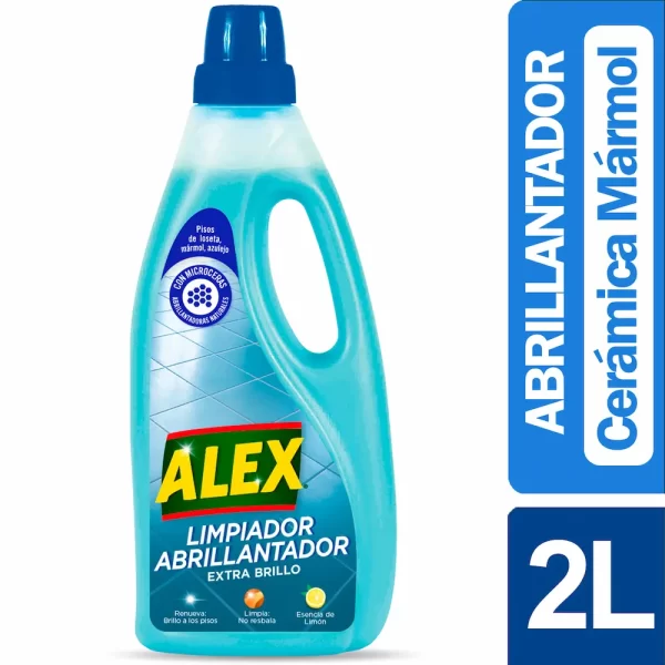 Abrillantador Alex Piso Cerámica y Mármol 2 Litros