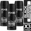 Desodorante Black Axe Spray X3 unid