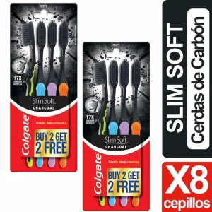 Colgate Cepillo Dental Slim Soft Carbón