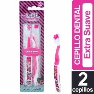 Gelatti Lol Cepillo Dental Suave X2 unid Con cerdas ultra suaves, son ideales para cuidar la delicada higiene bucal de los más pequeños, garantizando una limpieza efectiva sin dañar sus encías