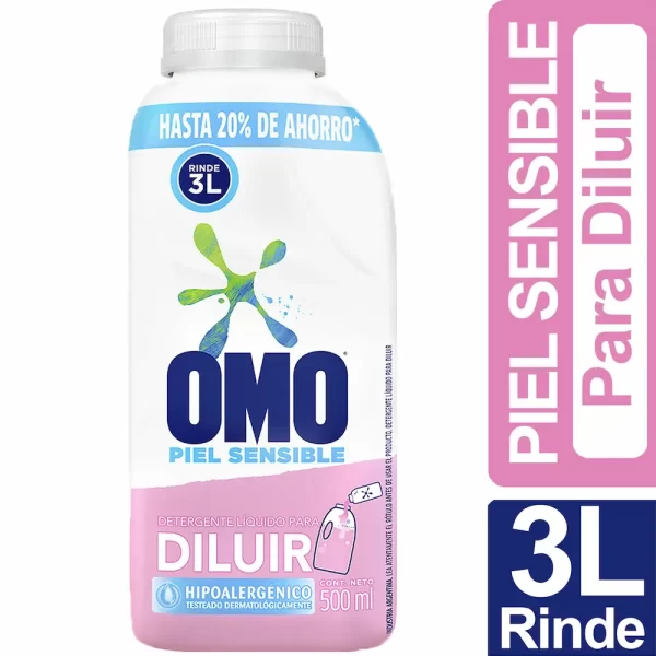 Detergente Líquido Omo Piel Sensible Para Diluir