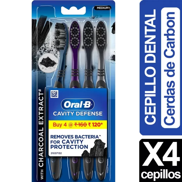 Oral B Cepillo Dental Medio Carbón X8 unid