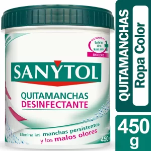 Sanytol Quitamanchas Desinfectante Ropa Color 450g