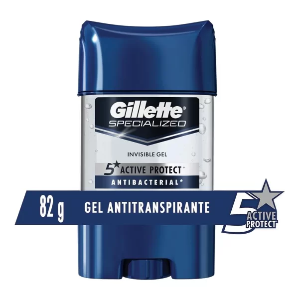 Gel Invisible Antitranspirante Gillette® Specialized Antibacterial