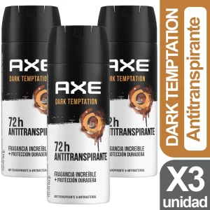 Desodorante Dark Temptation Axe Seco X3 unid