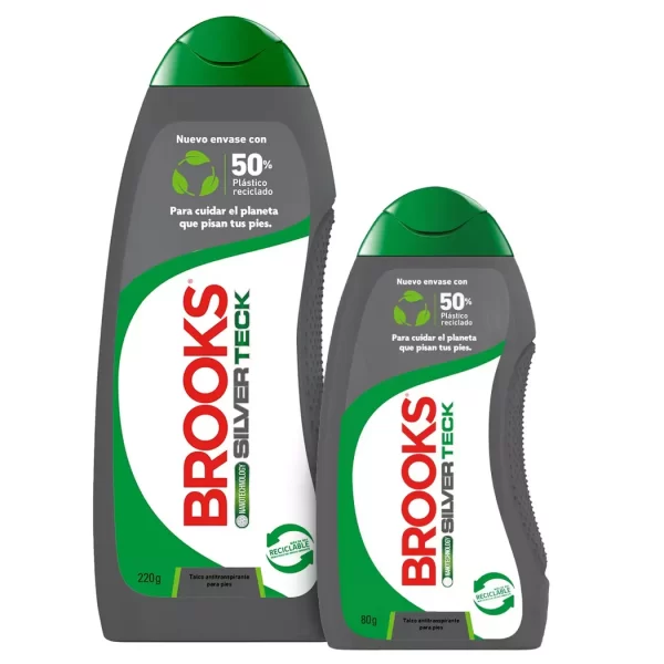 Brooks Silver Talco Pies MultiLimpio