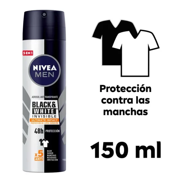 Desodorante Ultimate Impact Nivea Black & White