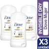 Desodorante Dove Barra Invisible Dry X3 unid