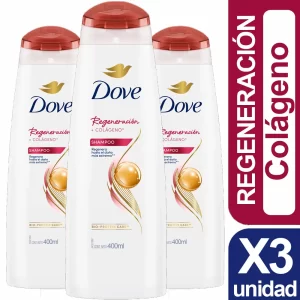 Shampoo Regeneración Colageno Dove X3 unid