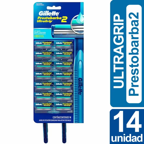 Máquina afeitar Gillette Ultragrip 14 unid