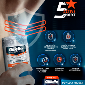 Gillette Desodorante Gel Training Guard