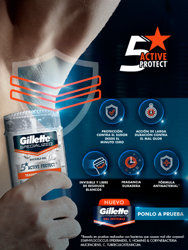 Gillette Desodorante Gel Training Guard