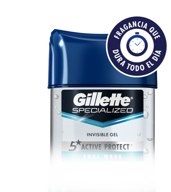 Gel Invisible Antitranspirante Gillette® Specialized Antibacterial