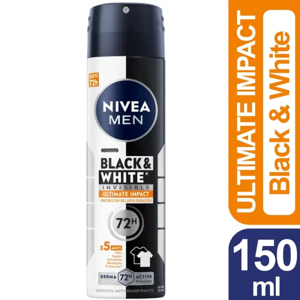 Desodorante Nivea Black White Ultimate Impact X3 unid