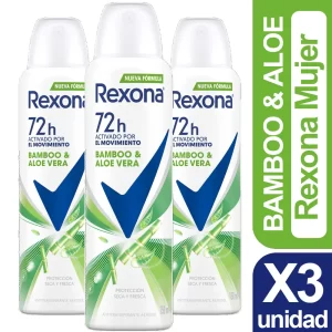 Desodorante Bamboo Aloe Rexona X3 unid