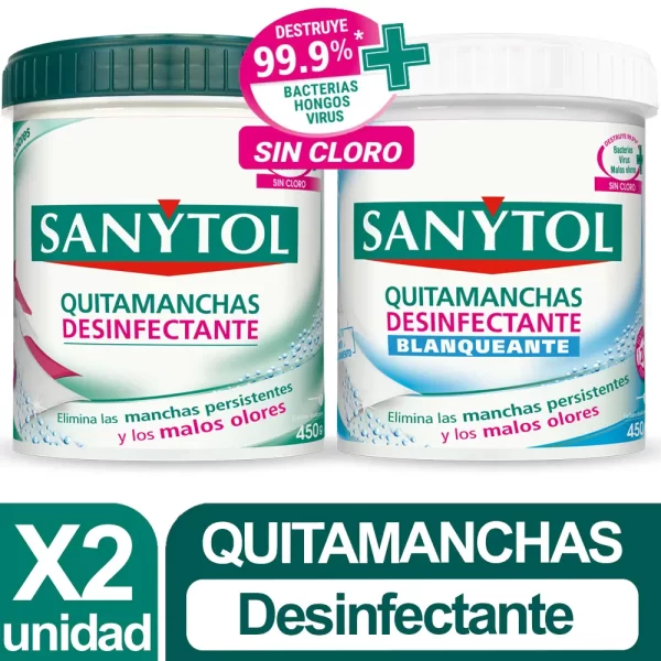 Quitamanchas Sanytol Ropa X2 unid