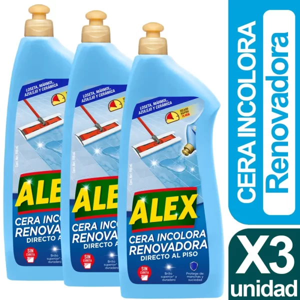 Alex Cera Renovadora Incolora X3 Unid