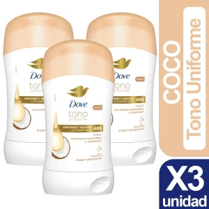 Desodorante Dove Tono Uniforme Coco X3 unid