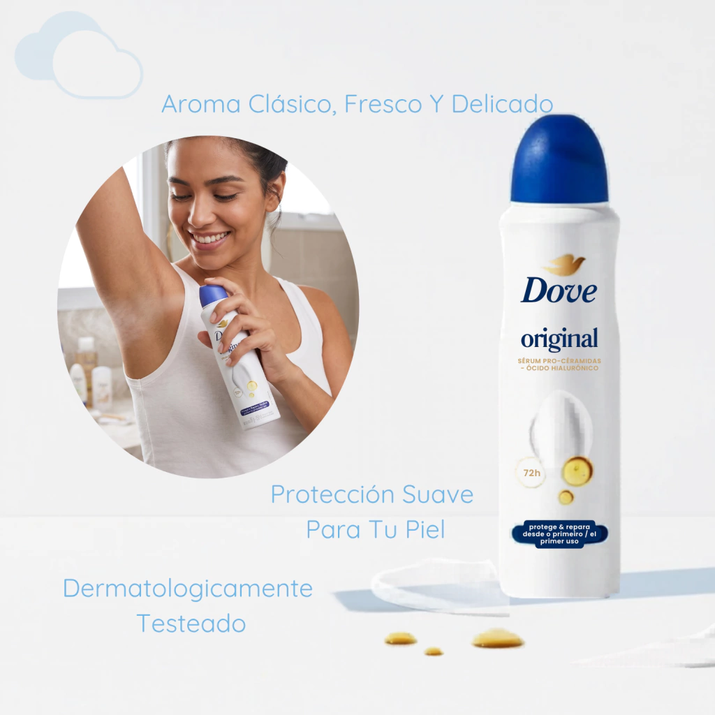 Desodorante Original Spray Dove - Imagen 5