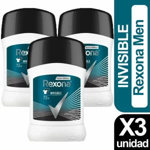 Desodorante Invisible Barra Rexona X3 unid