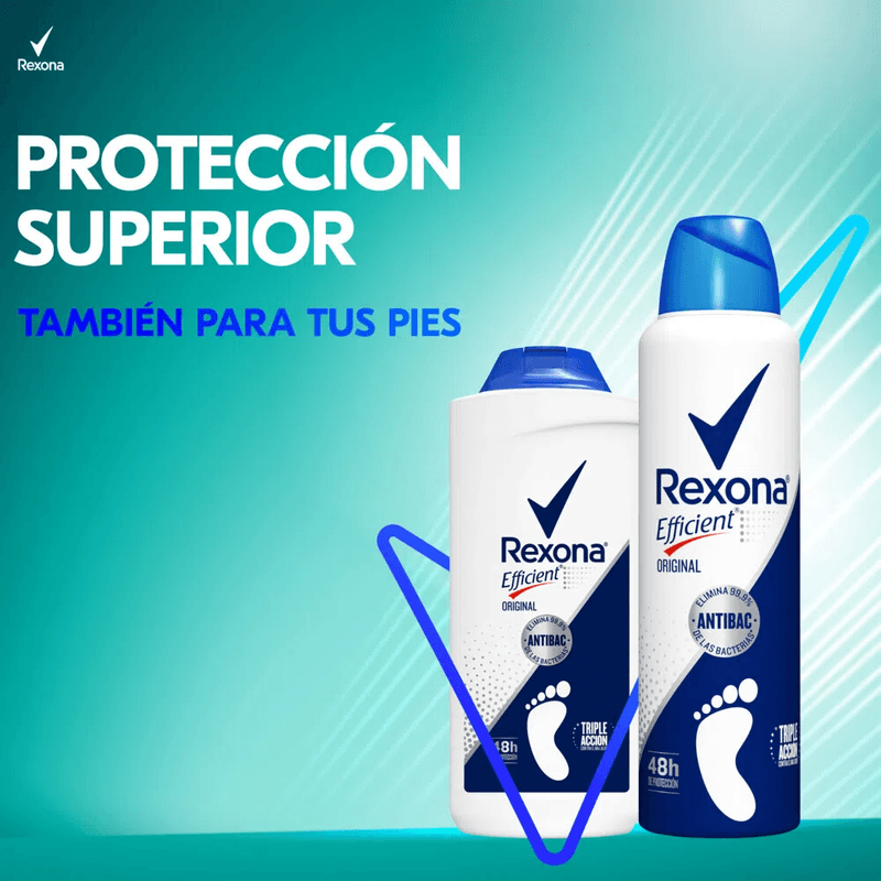 Rexona Talco Pies Efficient X12 unid