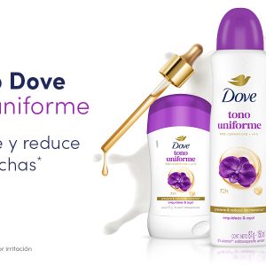 Desodorante spray Dove Tono Uniforme Orquídea 150ml