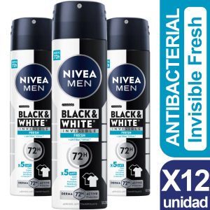 Nivea Desodorante Black & White Fresh X12 unid