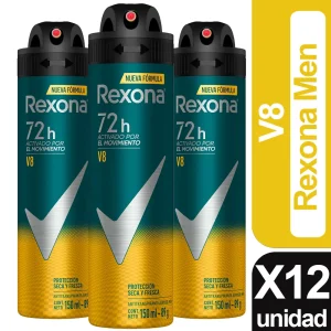 Rexona Desodorante V8 x12 unid